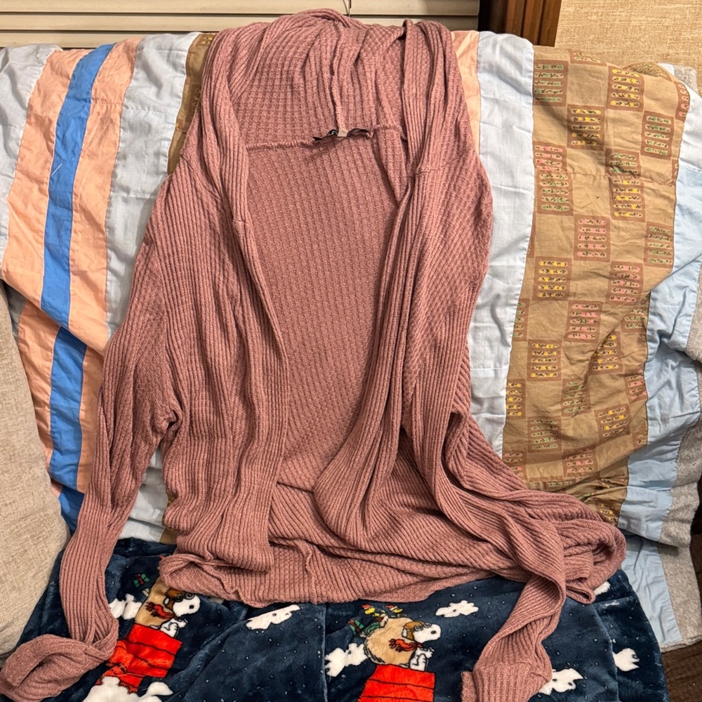 Women's Pink Cardigan Sweater